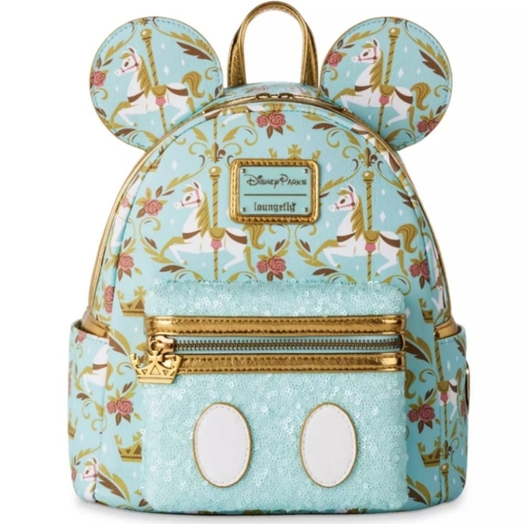 Loungefly Handbags - Loungefly Disney Parks Regal Carousel Mickey Main Attraction Backpack